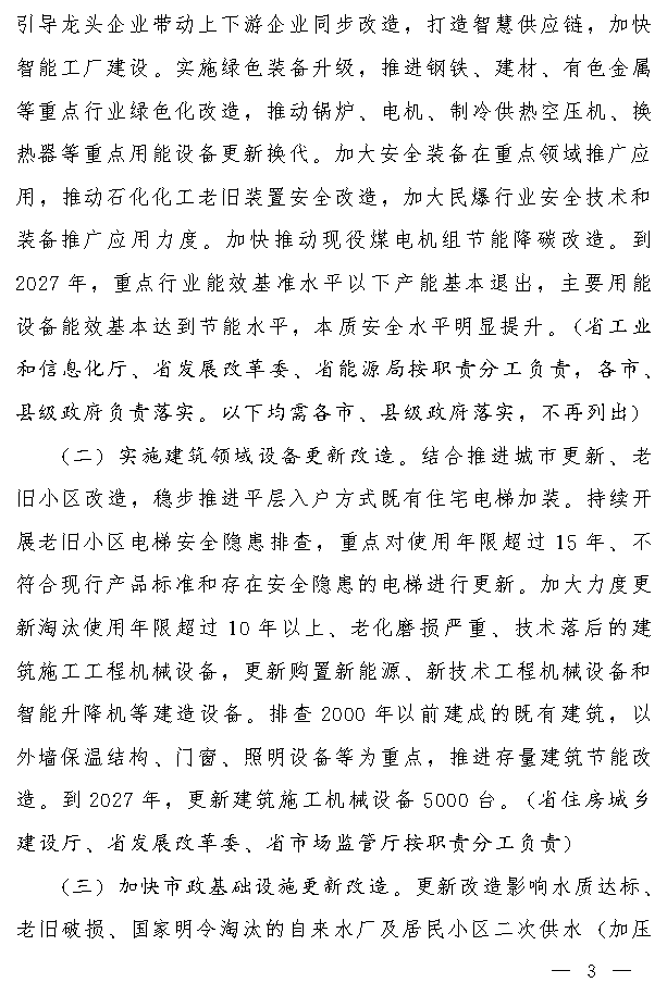 吉林省设备更新与消费品换新实施方案｜实用指南(图2)