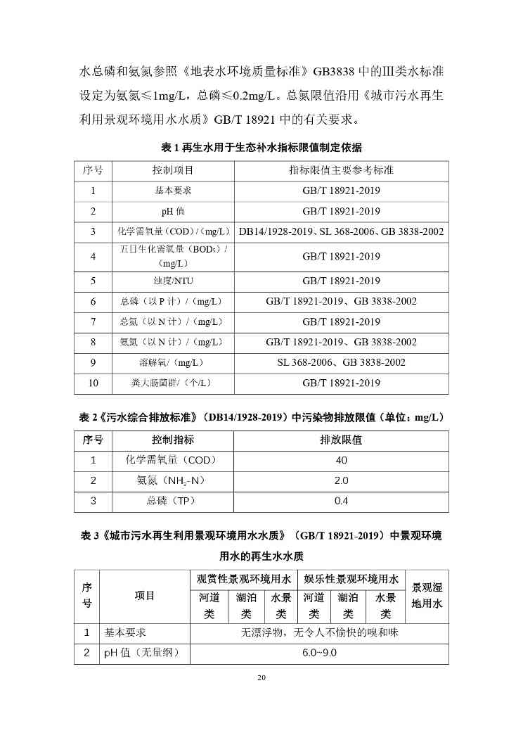 山西城镇污水再生利用生态补水标准征求意见｜全文要点(图24)