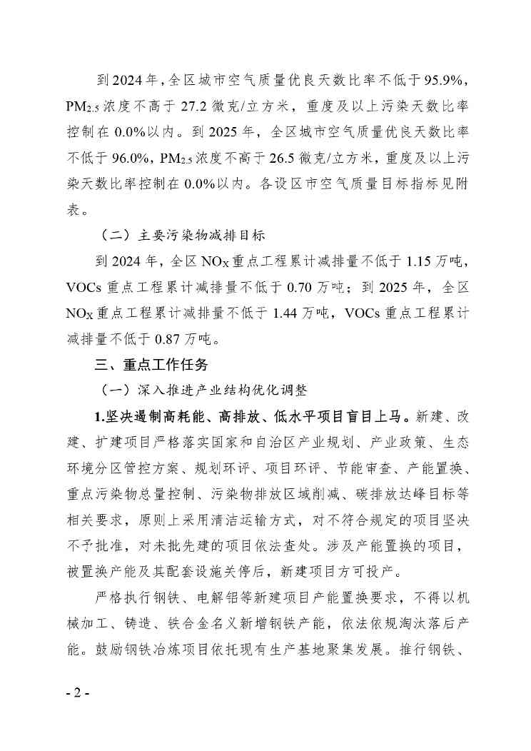 广西空气质量持续改善行动实施方案：2025年目标解读(图2)