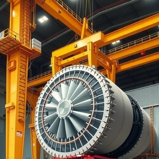 国内首个300兆瓦压缩空气储能电站定子吊装成功｜核心进展(图1)