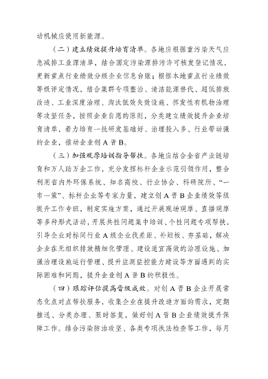 《河南省2024年重污染天气重点行业绩效分级创A晋B行动方案》发布(图4)