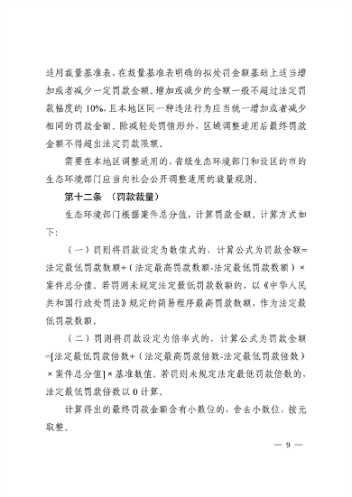 上海、江苏、浙江三地联合印发《长江三角洲区域生态环境行政处罚裁量规则》(图9)