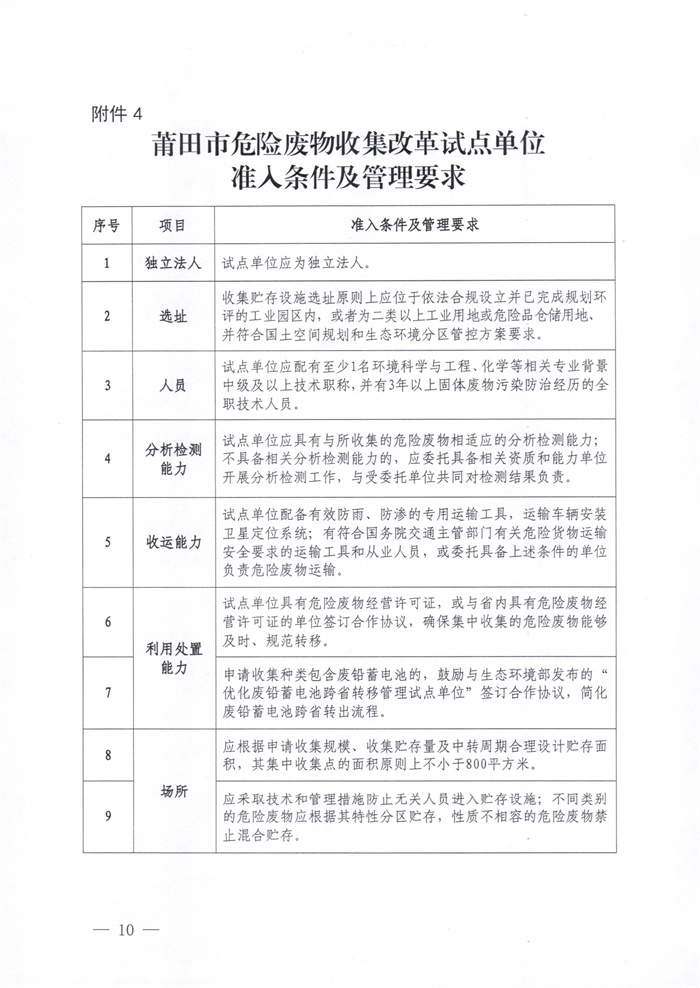 莆田市危险废物收集改革试点布局方案印发！(图11)